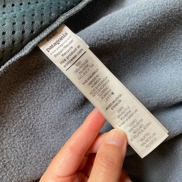 NWT Patagonia Women’s Microdini Fleece Hoody XS Nouveau Green Campfire Orange - Picture 14 of 14